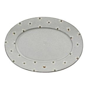 葛西国太郎（HANI）さんのDAISYオーバル皿L 2枚セット① 九谷焼 葛西国太郎