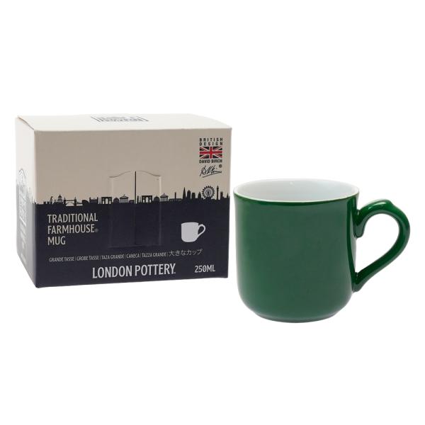 ロンドンポタリー ファームハウス マグ グリーン 250ml