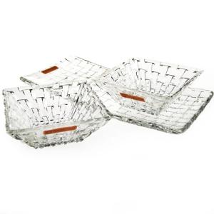 並行輸入品 【Spring SALE】  ナハトマン ボサノバ スクエアボウル 12cm ペア＆長方形皿 セット 90026｜輸入ブランド洋食器専門店2本の剣