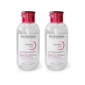 2本セット　ビオデルマ (Bioderma) サンシビオ H2O クレンジング 500ml  ポンプ式 化粧落とし 拭き取り化粧水　新パッケージ｜nihonnxinnkinnbou