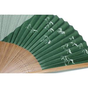 扇子 うまくいく 馬九行久 名入れ 桐箱入 ギ...の詳細画像1