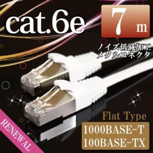 ⭐️Cat6 LANケーブル 3m ホワイト N6PATC3MWH LANケーブル 3m フラットケーブル ホワイト シールドコネクタ採用