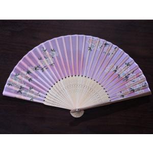 扇子 修善寺桜 薄紅 名入れ 桐箱入 ギフト/...の詳細画像1