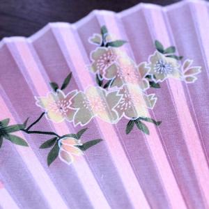 扇子 修善寺桜 薄紅 名入れ 桐箱入 ギフト/...の詳細画像2