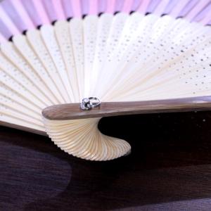 扇子 修善寺桜 薄紅 名入れ 桐箱入 ギフト/...の詳細画像3