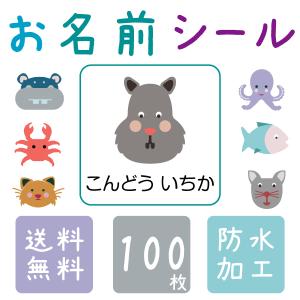 お名前シール 動物イラスト 100枚 B5 カラー おなまえシール ネームシール イラスト 耐水 防水 入学 入園 男の子 女の子 最安値 価格比較 Yahoo ショッピング 口コミ 評判からも探せる