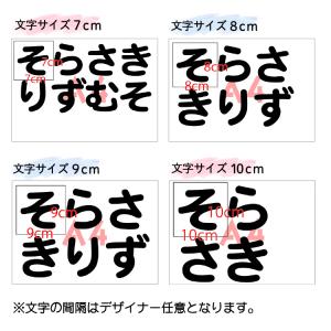 文字サイズ指定可能 フロッキーネームの詳細画像4