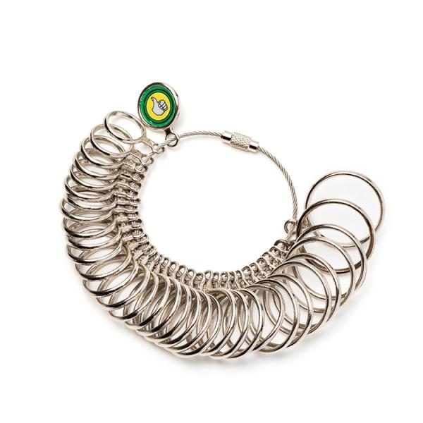 リングゲージ 1号〜33号 指輪 リング サイズゲージ プロ仕様 金属  指 太さ 計測 指輪サイズ...