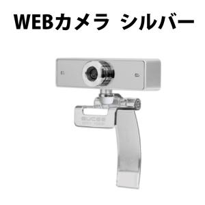 WEBカメラ シルバー HD91 1080P CE iPhoneXカメラと同じ1/3型CMOS採用 マイク内蔵型 綺麗で鮮明な画質なのにこの価格 夜間撮影対応
