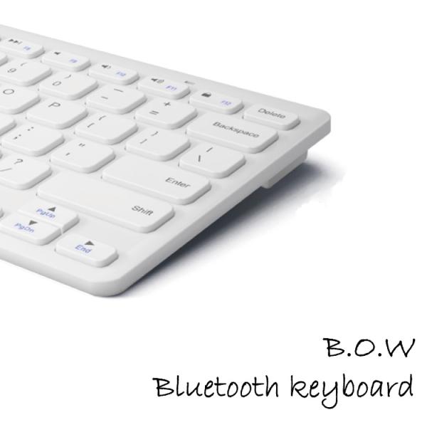 ワイヤレスキーボード B.O.W Bluetooth 電池式  iOS/Android/Window...