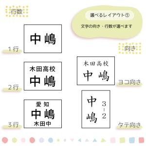 お名前アイロンシール 【ゼッケン】2枚組 選べ...の詳細画像3