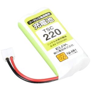 エルパ (ELPA) 電話機用充電池 パイオニア他同等品 電池パック 2.4V 600mAh ニッケル水素充電池 TSC-220｜nihonsuko