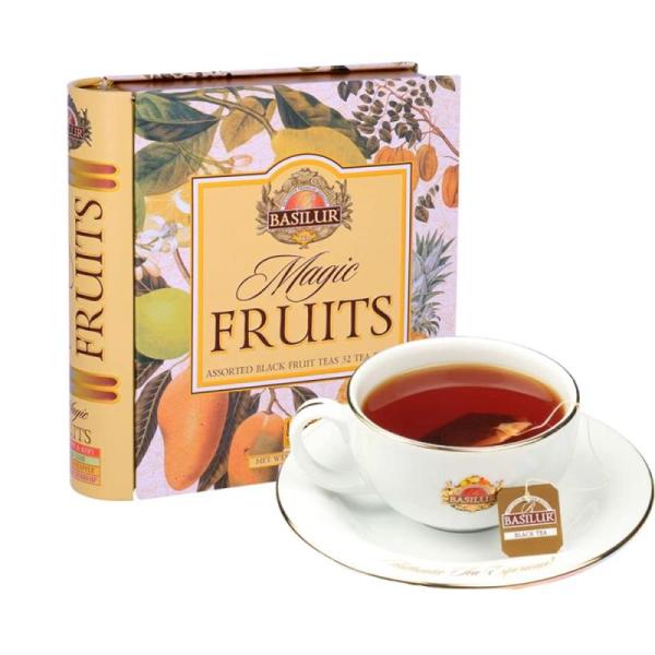 【ギフト】 BASILUR 紅茶 バシラーティー マジックフルーツアソートブック 4種類×8袋(全3...