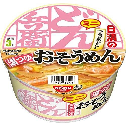 日清食品 日清のどん兵衛 温つゆおそうめんミニ カップ麺 35g×12個