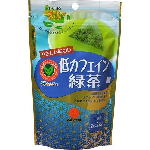 お茶の丸幸 低カフェイン緑茶ティーバッグ(2g×12P) 24g