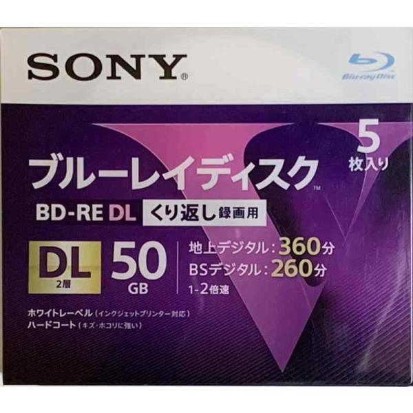 SONY ソニー ブルーレイ BD-RE 2倍速 2層 Vシリーズ 5BNE2VLPS2 ( 5枚入...