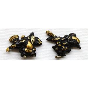 時代物 鍔 雁繋透鐔（尾張）（特別貴重刀装具） 鉄地 鍔・刀装具 鉄地龍図透鍔 江戸時代 保存刀装具 | 松風刀装店 antiques matsukaze