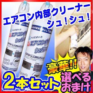 【2本セット】エアコン内部クリーナーシュ!シュ! 420ml エアコン掃除スプレー クーラー お掃除...