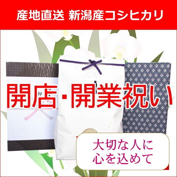 開店祝い 開業祝い 送料無料 米 コシヒカリ 5kg ラッピング 熨斗無料