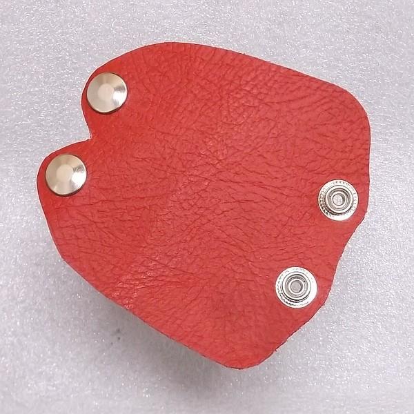 ギターケース用本革製グリップ（ハンドル）カバー　赤　送料無料・代引不可
