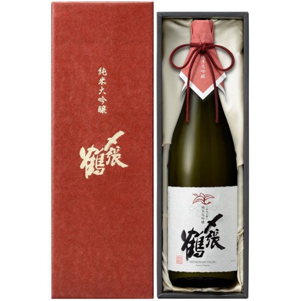日本酒　〆張鶴　純米大吟醸　レッドラベル　1800ml　令和７年出荷