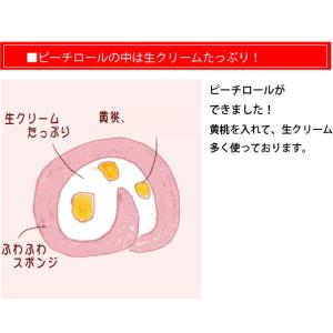 2026 父の日ギフト 桃ロールケーキ 15c...の詳細画像3