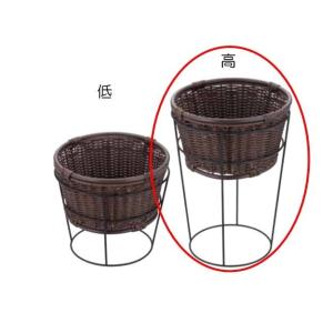 PPラタン　丸型バスケット超深型　４０型スタンドセット　高