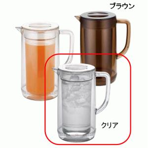 丸型ウォーターピッチャー 弁慶 8個セット飲食店 業務用 スモークブラウン(J779wY)① 弁慶 ウォーターピッチャー丸型2.1リットル スモークブラウン