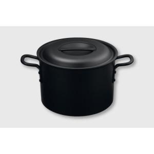 プロフェッショナルブラックシリーズ 半寸胴鍋 24cm KO22124 本間