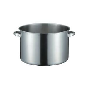 仔犬印 IH対応19-0ステンレス寸胴鍋目盛付 蓋付30cm 本間製作所 82030