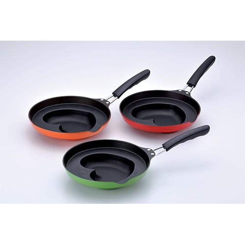 ハートのオムフライパン　選べる３色　KS-2828　杉山金属