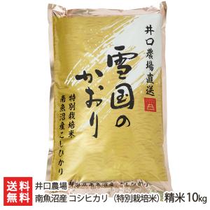 【令和5年度米】特別栽培米（減農薬・減化学肥料）南魚沼産 コシヒカリ 精米10kg（5kg×2袋）井口農場/のし無料/送料無料