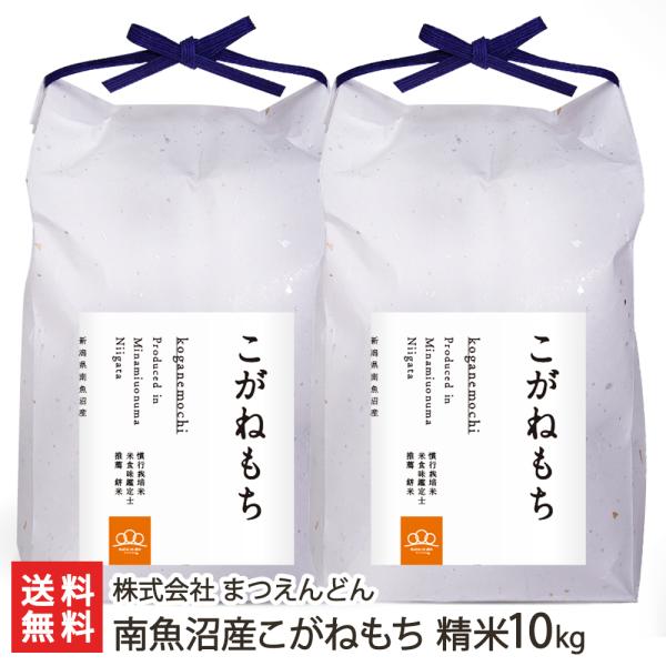【令和8年度新米】南魚沼産こがねもち 精米10kg（5kg×2袋）/株式会社まつえんどん/送料無料