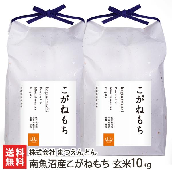 【令和8年度新米】南魚沼産こがねもち 玄米10kg（5kg×2袋）/株式会社まつえんどん/送料無料