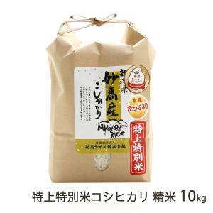 【令和7年度新米】特別栽培米（減農薬・減化学肥料）新潟妙高産 特上特別米コシヒカリ 精米 10kg/妙高ライス株式会社/送料無料