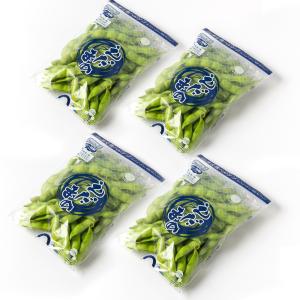 新潟産 朝採り枝豆「茶豆」1kg（250g×4袋）/えだまめ ちゃまめ/長井農園/ギフト/ギフトにも！/のし無料/