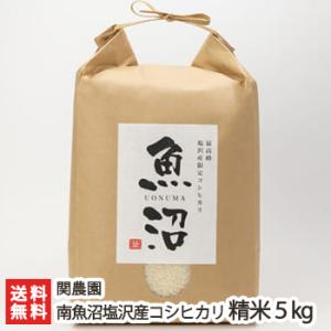 【令和5年度米】南魚沼 塩沢産 コシヒカリ 精米5kg 関農園/ギフトにも！/送料無料 父の日 お中...