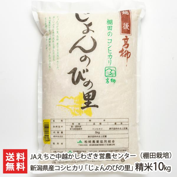 【令和5年度米】新潟県産コシヒカリ「じょんのびの里」精米10kg（5kg×2）/JAえちご中越かしわ...