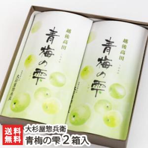 青梅の雫 2箱入（1箱あたり10個入）/大杉屋惣兵衛/ギフトにも！/のし無料/送料無料｜niigata-shop