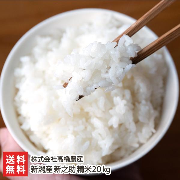 【令和5年度米】新潟産新之助（従来品種）精米20kg（5kg×4）/株式会社高橋農産/のし無料/送料...