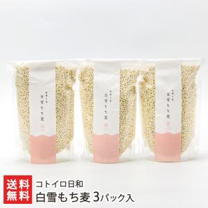 白雪もち麦 3パック入（1パックあたり320g）/コトイロ日和/送料無料
