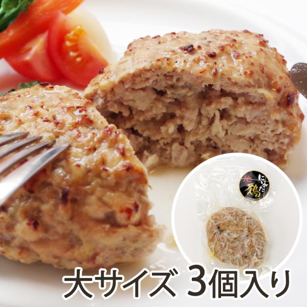 長岡花火三尺玉ハンバーグ 大サイズ 3個入り/後払い決済不可/EUNPリストランテ/送料無料