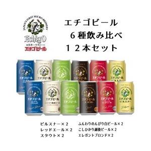 エチゴビール代表銘柄6種飲み比べ12本  一部地域除く 地ビール クラフトビール ギフト お中元 御歳暮
