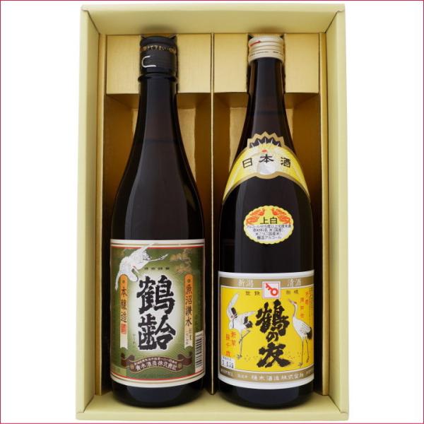 日本酒 鶴齢と新潟の地酒 鶴の友 飲み比べギフトセット 720ｍl×2本 鶴齢 本醸造 鶴の友 上白...