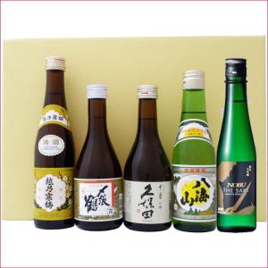 日本酒 久保田 寒梅と新潟厳選清酒 飲み比べ5本セット 久保田 千寿 吟醸 越乃寒梅 白ラベル 八海山 北雪 NOBU 純米大吟醸 〆張鶴 花 300ｍl×5本 送料無料｜niigatameisyuoukoku