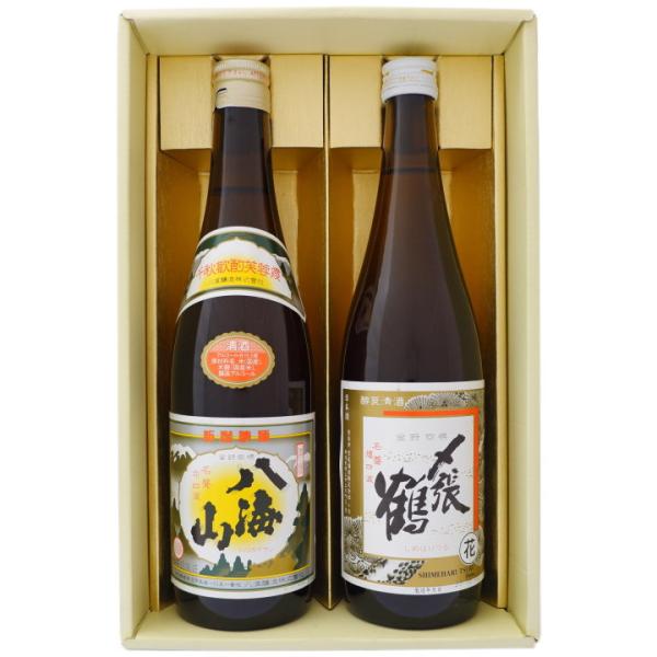 日本酒 新潟 八海山と〆張鶴 お手頃ギフトセット720ml×2本 新潟 八海山 普通酒 〆張鶴 花 ...