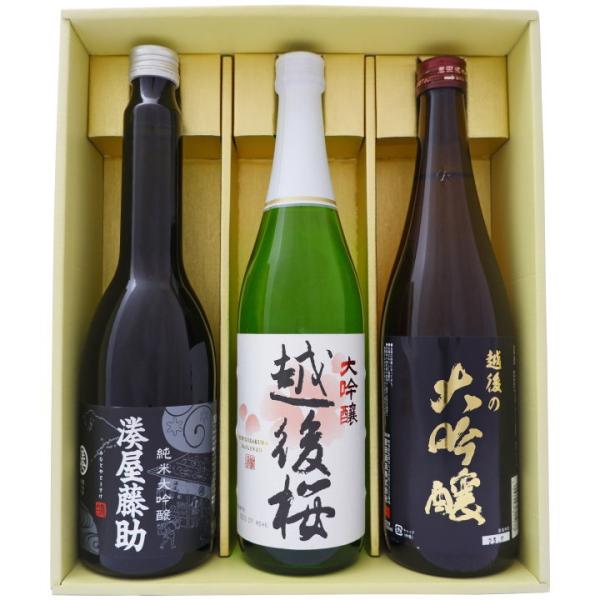 日本酒 新潟 湊屋藤助と新潟の大吟醸酒 飲み比べ セット630ml×1本 720ml×2本　湊屋藤助...