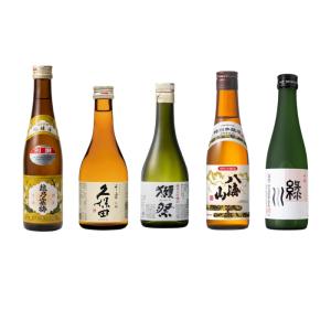 日本酒 獺祭 飲み比べ 300ml×5本セット 獺祭 純米大吟醸45 久保田 千寿 八海山 特別本醸造 越乃寒梅 別撰 緑川 吟醸 送料無料