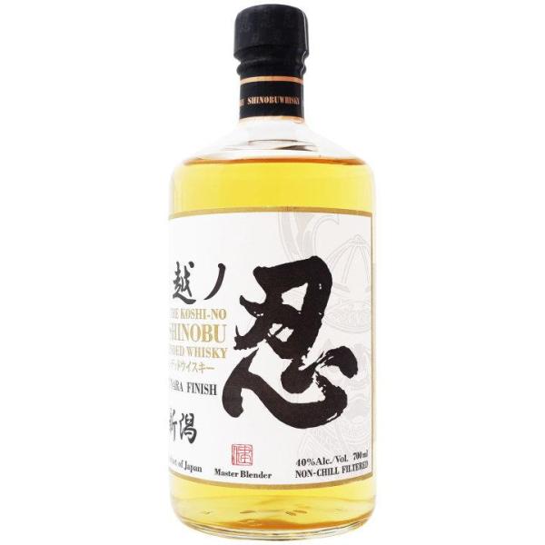 ウイスキー新潟麦酒 越ノ忍 ブレンデッドウイスキー（白）箱無し 750ml