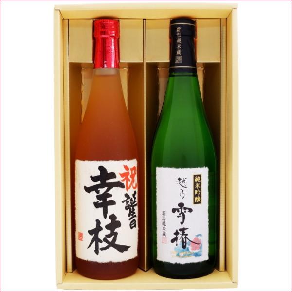 名入れ 梅酒 日本酒 オリジナルギフトセット 720ｍｌ×2本 名前入り 新潟清酒仕込梅酒 越乃雪椿...